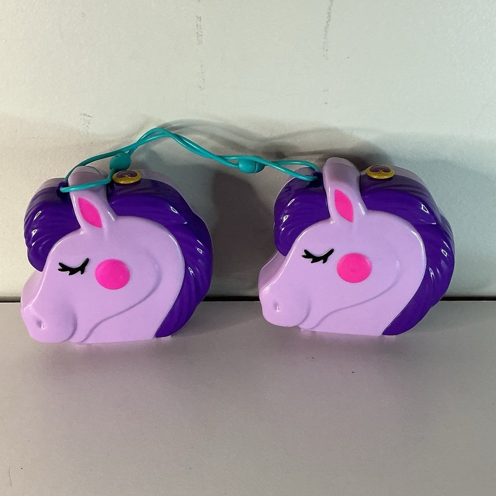 Two Polly Pocket Mini Pocket Horse Stable Playset Lot Mattel 2020 Not Complete